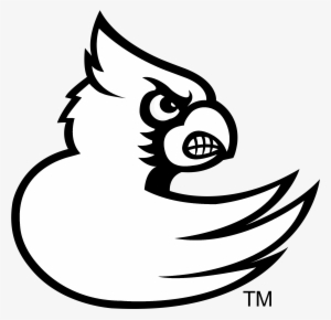 Louisville Cardinals Logo Black And White - Louisville Cardinals Coloring Pages #3414411