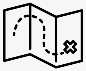 Treasure Map Vector - Treasure Map Icon Png #3415135