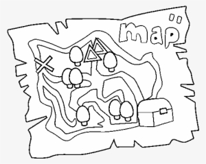 Treasure Map Coloring Page - Mapa De Tesoro Para Imprimir #3415354