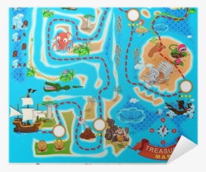 Treasure Map Cartoon #3415384