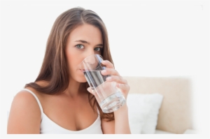 Girl Drinking Water - Woman Drinking Water Png #3416287