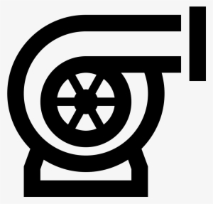 The Icon Has A Triangular Base At Its Bottom - Turbocharger Icon #3416491