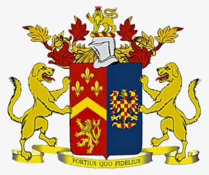 Per Pale Gules And Azure, In Dexter, A Chevron Or Between - Czech Republic Coat Of Arms #3416662