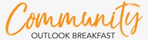 Join Us For The 2018 Community Outlook Breakfast At - Calligraphy #3418200