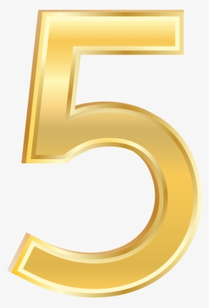 Clipart Numbers Five - Portable Network Graphics #3418490