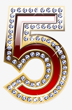 0, - Gold And Red Number Png #3418611
