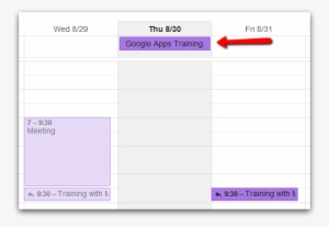 If You Look Closely, The All Day Events And Timed Events - Google Calendar All Day Event #3418717