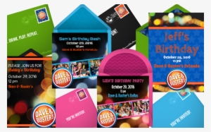 Kids Birthday Online Invitations - Dave & Busters Gift Card (email Delivery) #3418836