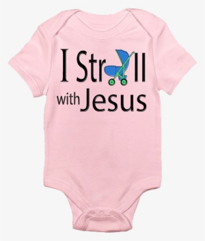I Stroll With Jesus One-piece Baby Bodysuit Rayden, - Baby Bodysuit - As We Change The Diaper #3419090