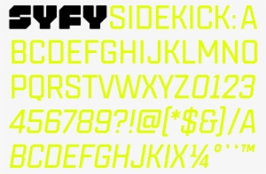 Syfy Sidekick - Font Syfy #3419140