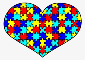 Autism, Awareness, Puzzle, Heart, Love - Autism Awareness Heart #3420739