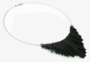 Inner Tube Slider - Upcycled Bike Jewellery. Black Ethnic Necklace Made #3421254