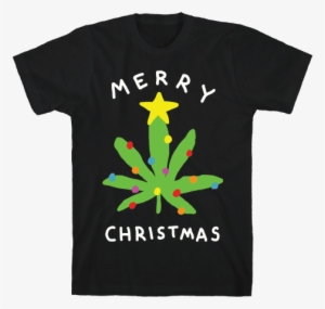 Merry Christmas Pot Leaf Mens T-shirt - Killing Me Won T Bring Back Your Goddamn Honey #3421431