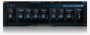 Modeled After Vintage Analog Phaser Circuits, Blue - Phaser Plugin Blue Cats Phaser #3421450