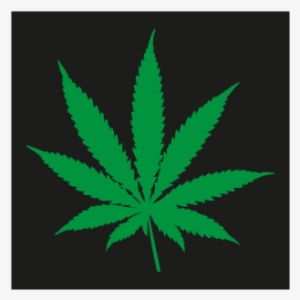 Gold Weed Leaf Sticker #3421452