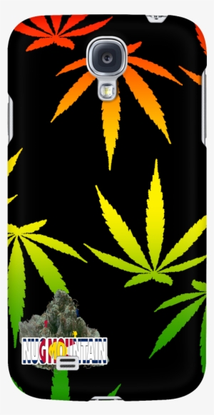Large Rasta Weed Leaf Phone Case - Mobile Phone #3421476