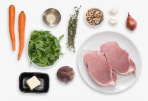 Center-cut Pork Chops With Warm Beet, Carrot & Walnut #3421862