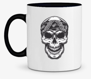 Mug Bad Skull Bandanas - Skull With Cap #3423819