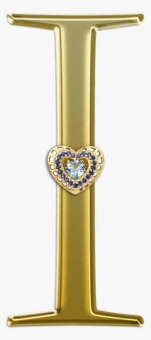 Letras Png Scrapbook Dourado Ouro Alfabeto Jóia Brilho - Letra I Dourada Png #3424099