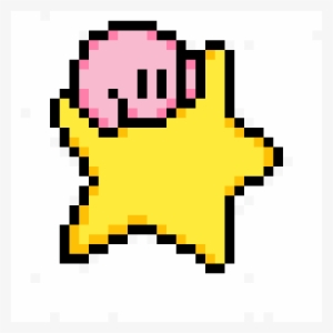 Kirby Star - Pixel Art Minecraft Kirby - Free Transparent PNG Download