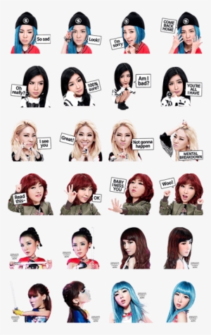 2ne1 Line Stickers #3425534