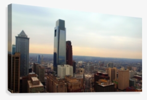 Philadelphia Skyline 1 Canvas Print - Wanamaker Organ #3425757