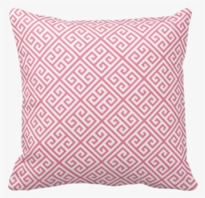 Pink Greek Key Pillow - Tapete Geometrico Vermelho #3426388