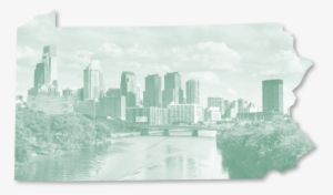 Outline Of The State Of Pennsylvania Framing A Photo - 30th Street Station #3426657