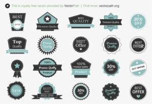 Royalty-free Ribbons & Labels Vector Set Visit & Download - Shed #3426659