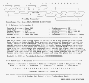 Goosebumps - The - Game - Xbla - Xbox360-lightforce - Number #3427369