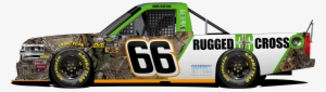 Rugged Cross Blinds Left Side Atlanta 17′ - Ken Schrader 66 Truck #3427395