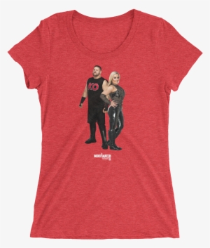 Kevin Owens & Natalya Mmc "photo" Women's - Women's Distinct Heiress X Triblend - Aqua Triblend #3427518