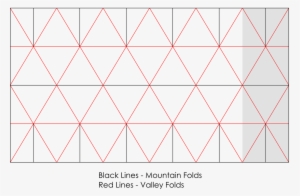 Origami Icosahedron Crease Pattern - Step By Step Origami Icosahedron #3427599