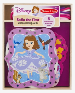 Melissa & Doug Disney Wooden Lacing Cards Sofia The #3428805