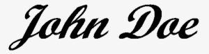 John Doe Sig Transparent Alpha C #3428834