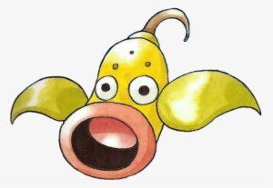 Weepinbell Pokemon Red And Green Official Art - Pokemon Bell #3429894