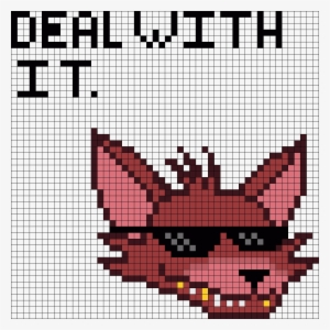 Deal With It Fnaf Foxy Swag Perler Bead Pattern / Bead - 8 Bit Foxy Fnaf #3431089