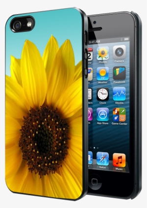 Sunflower Cute Flower Tumblr Inspired Blue Ombre Samsung - Friends Tv Show Iphone 4s Case #3431573