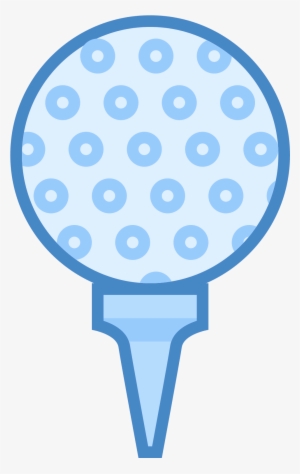 Golf Ball Icon Blue Png Clipart - Golf Ball #3432645