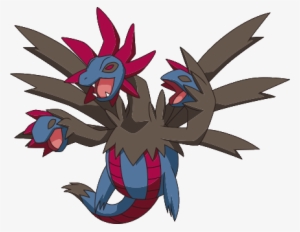 635hydreigon Bw Anime 3 - 3 Head Hydra Pokemon #3433534