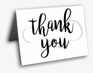 Calligraphy Thank You - Thank You Card Transparent #3435289