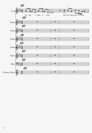 Roustabout Elvis And Jordanaires Vocals Sheet Music - Music #3435482