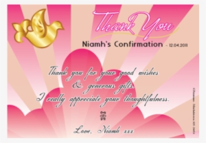 Thank You Card - Confirmation Thank You Cards #3436588