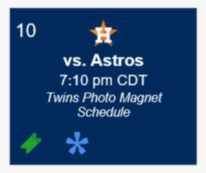 2 Tickets To Minnesota Twins Vs - Houston Astros #3440323 2 Tickets To Minnesota Twins Vs - Houston Astros #3440323