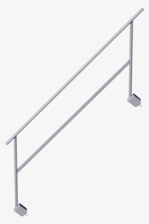 Internal Guardrail For Alblitz/unifix Aluminium Stairway, - Guard Rail #3441260