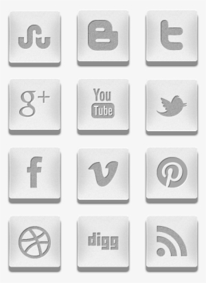 3d Silver Social Media Icons Icon Pack By Creativenerds - Social Icons ...