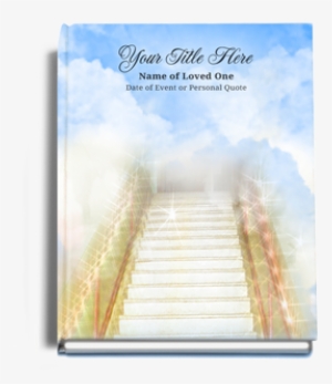 Stairway Perfect Bind Memorial Guest Registry Book - Boardwalk #3441677