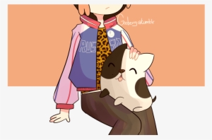 Gooberry Local Cat Boy With A Dog - Cat #3442976