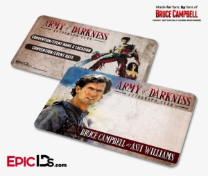 Bruce Campbell Wallet Sized Autograph Cards #3443151