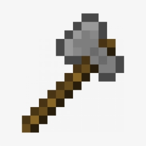 Stone Axe - Minecraft Grey Foam Sword & Pickaxe Combo, Set #3444768